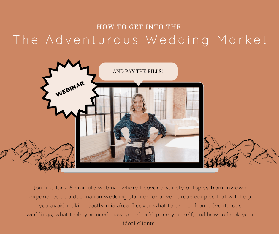Click here to purchase The Adventurous Wedding Market Webinar